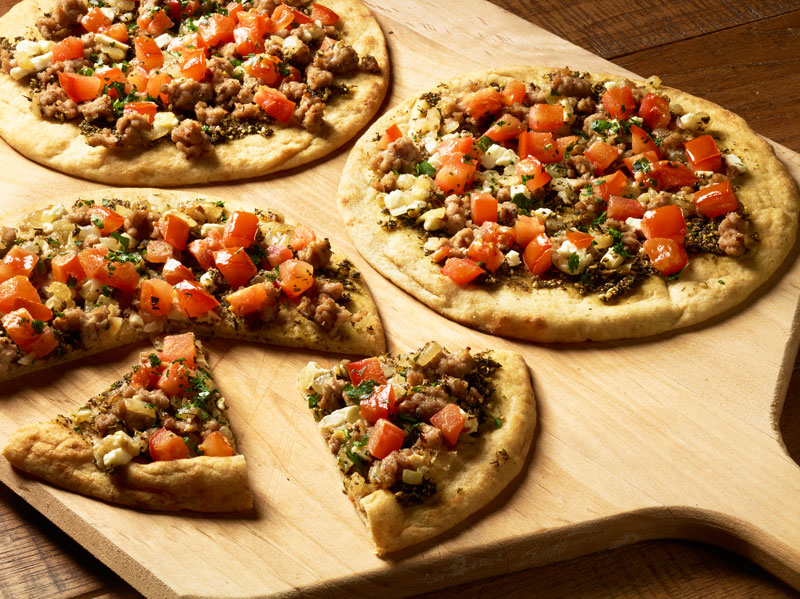 Individual Veal Za’atar Flatbreads background image