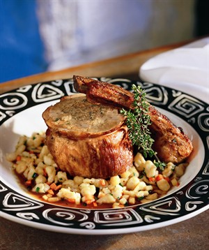 Braised Veal Breast with Herbed Spätzle