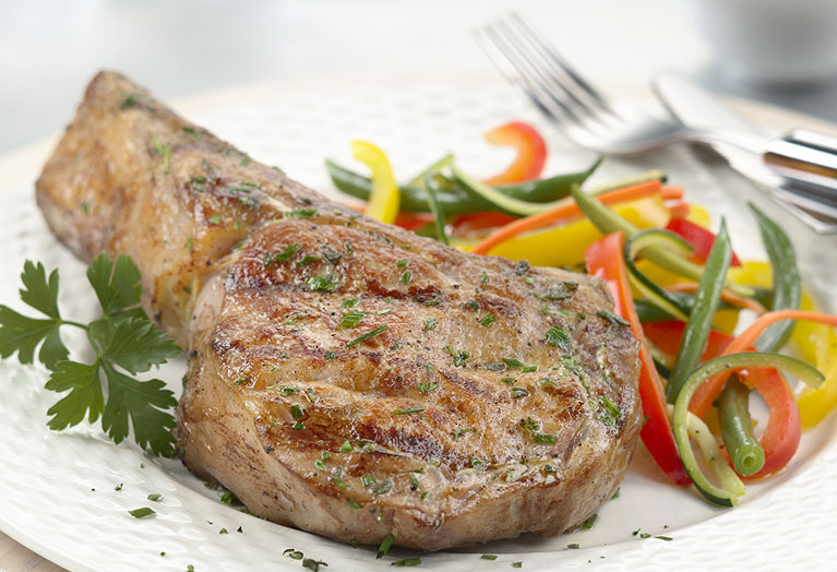 Dijon-Glazed Grilled Veal Chops