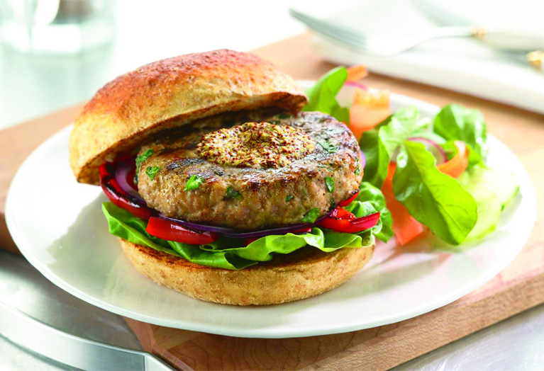 Dijon Veal Burgers