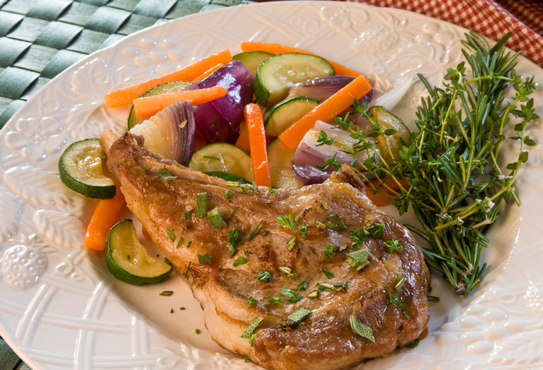 Simply Sensational Veal Chops background image
