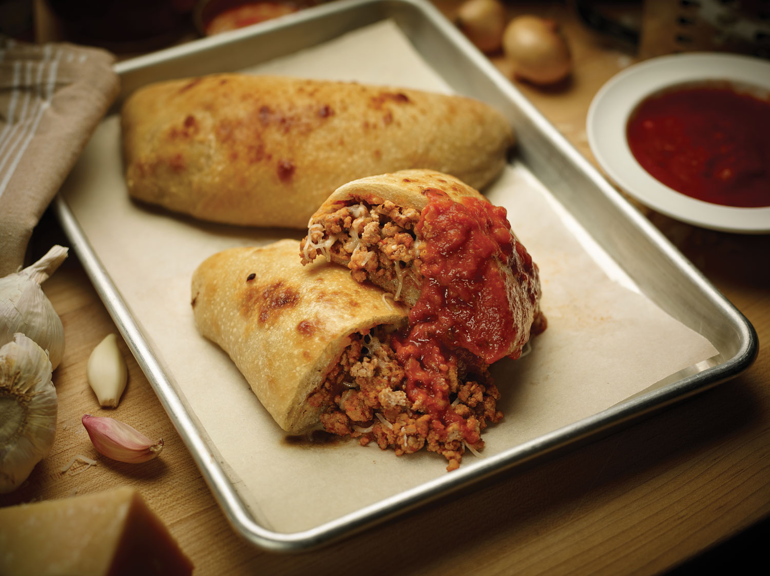 Veal Calzone background image