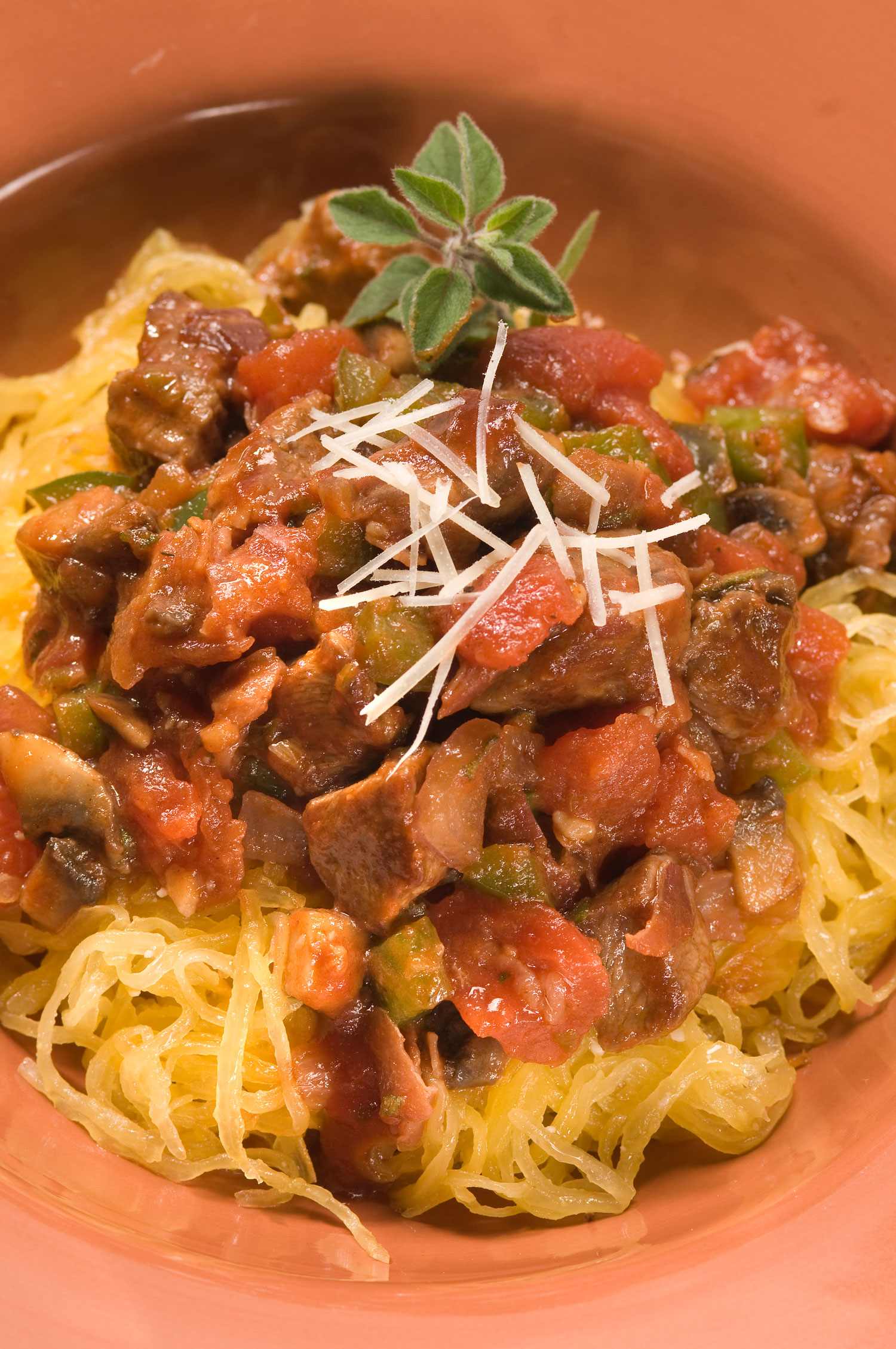 Veal Italiana over Spaghetti Squash