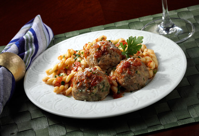 Veal Meatballs Italian Style background image