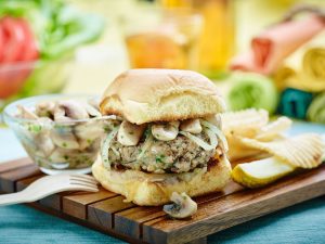 Veal mushroom sliders