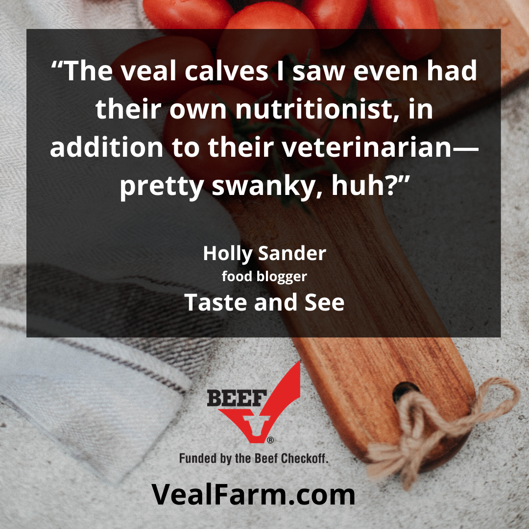 Food blogger shares new-found-knowledge of veal background image