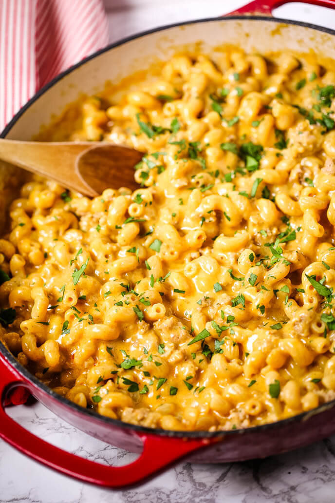 Veal Cheeseburger Macaroni