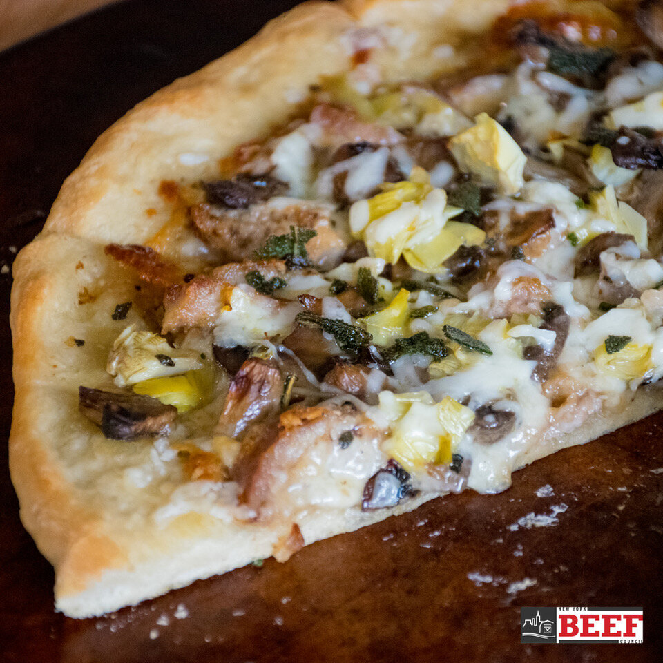 Veal Marsala Pizza background image