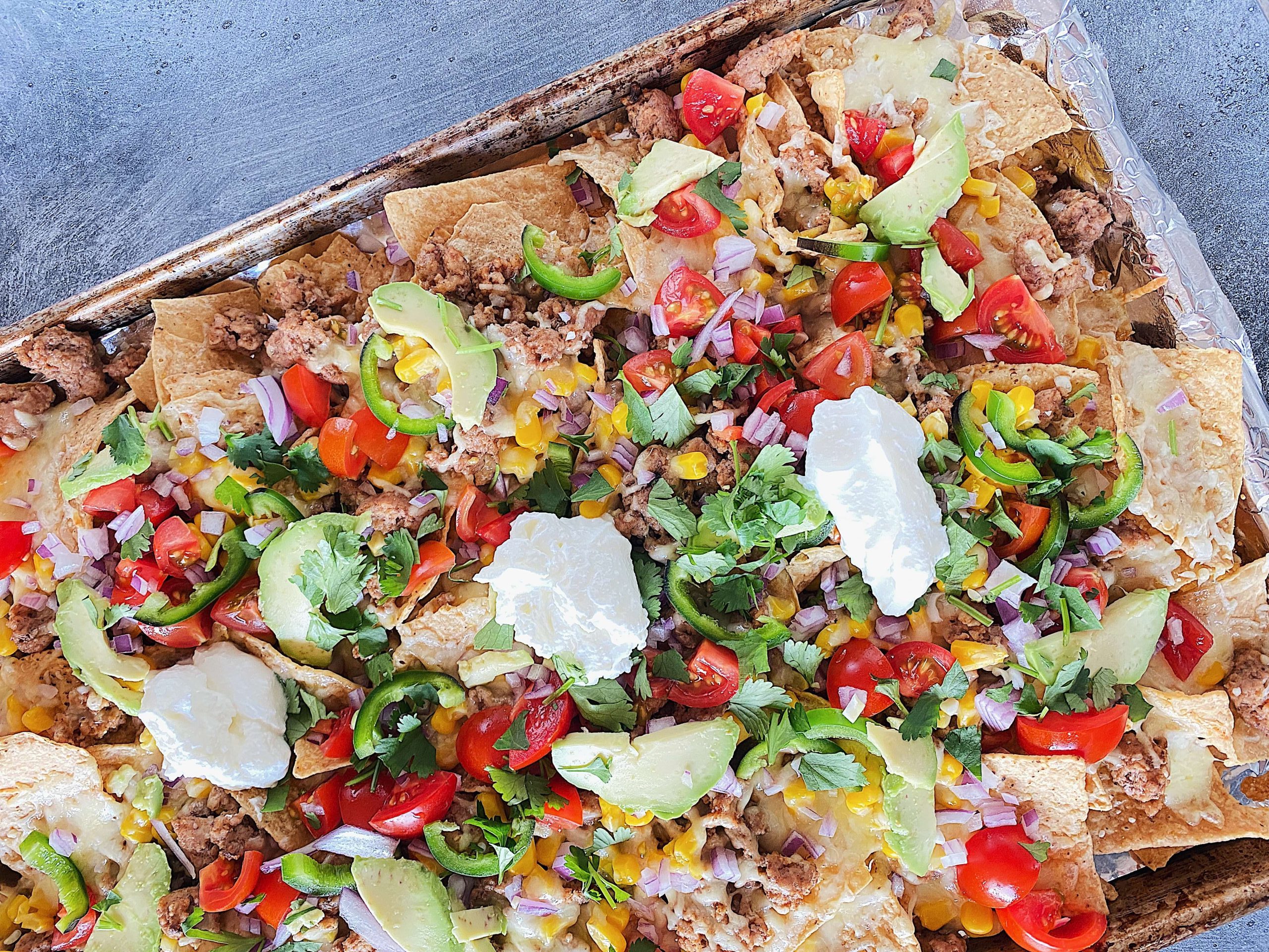 Sheet Pan Nachos with Veal