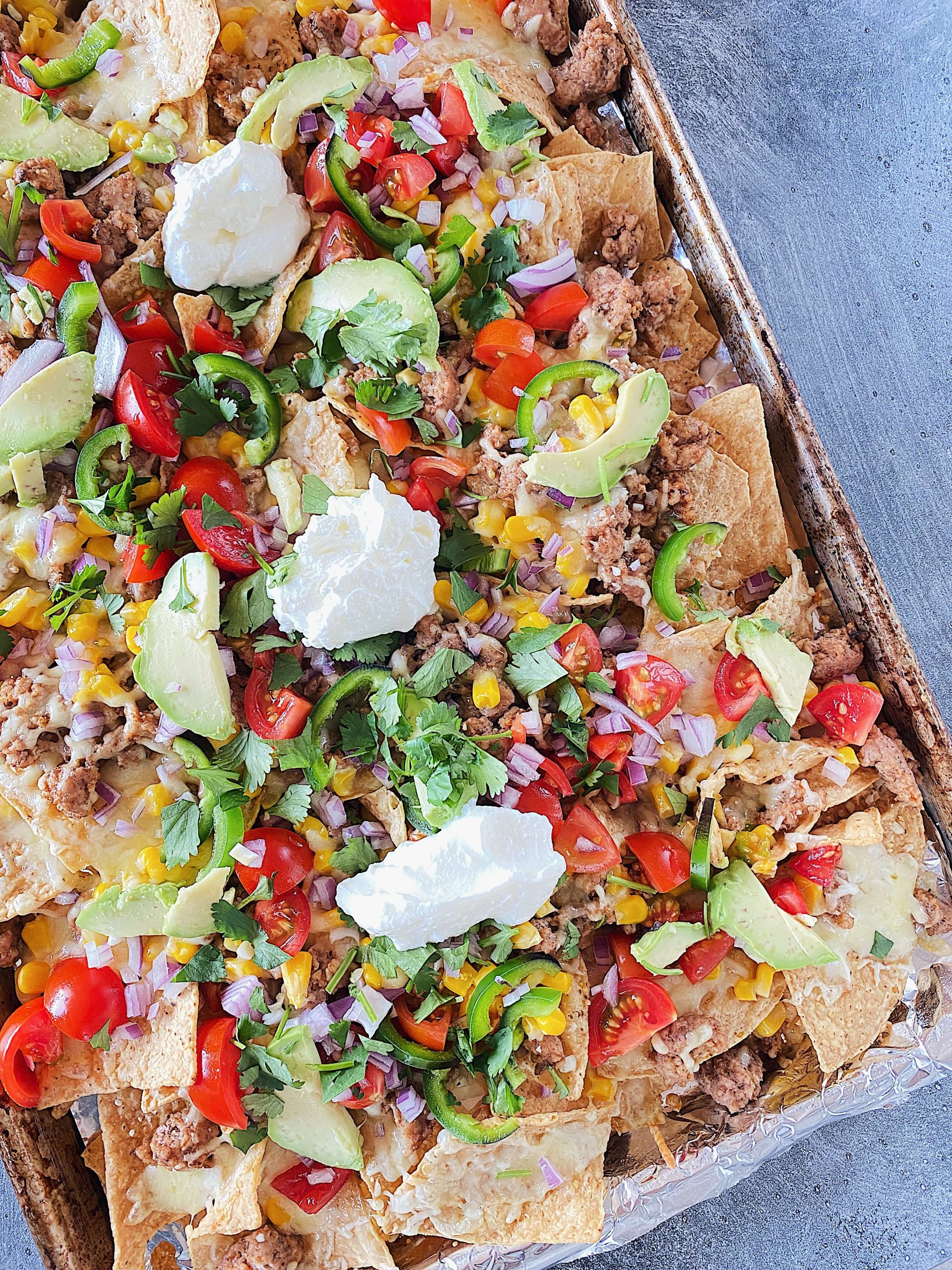 Sheet Pan Nachos with Veal