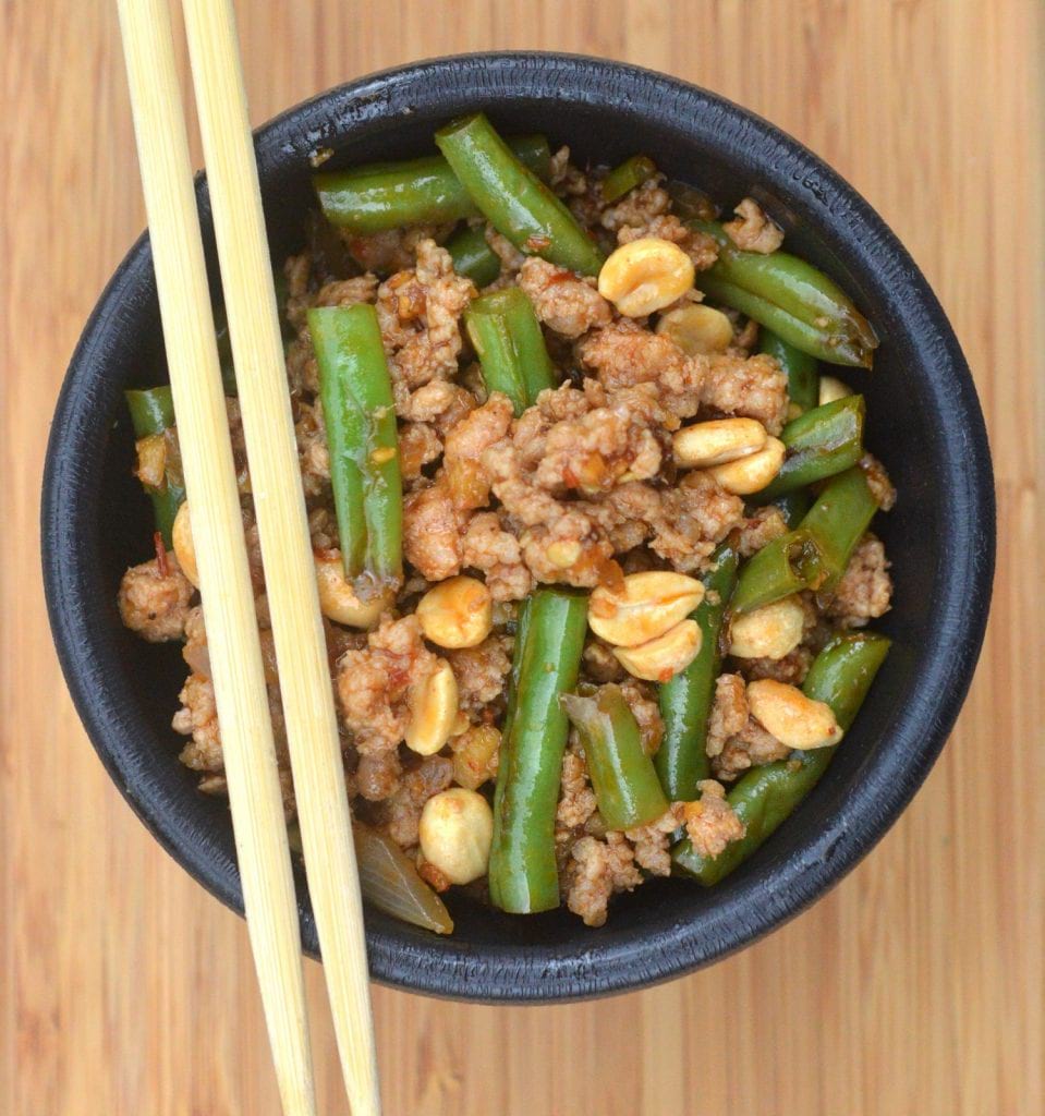 Ground Meat & String Bean Stir Fry