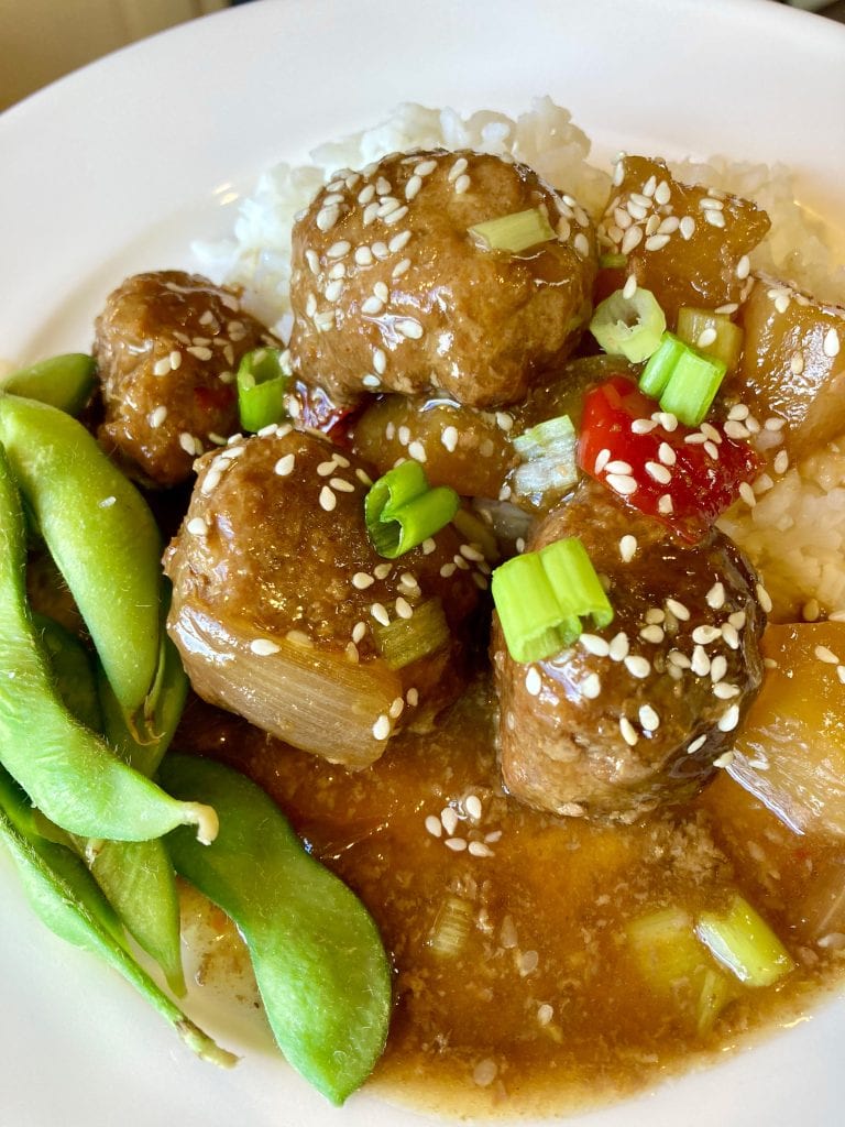 Teriyaki Meatballs background image