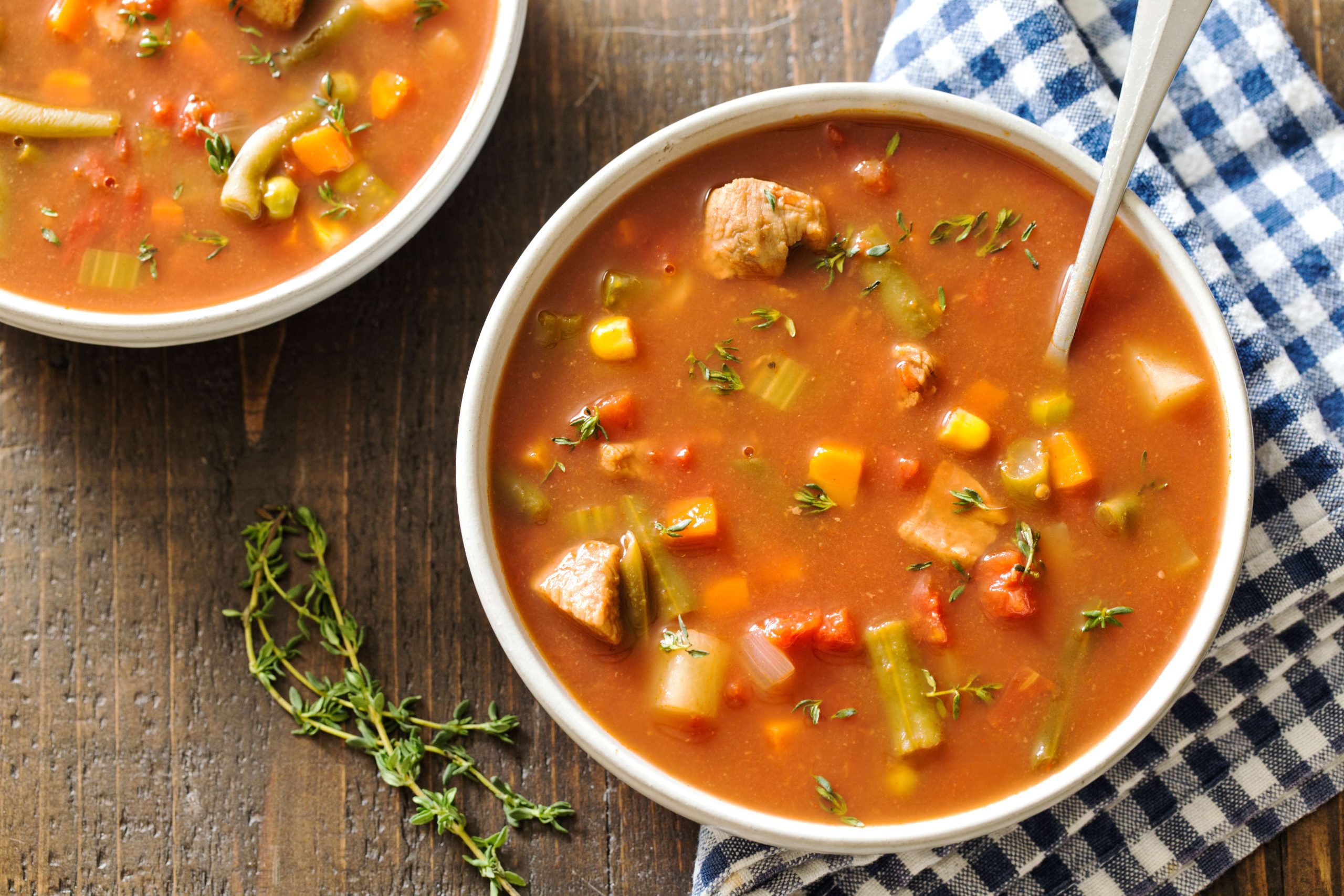 Slow Cooker Veal Vegetable Soup background image