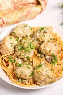 Veal Piccata Meatballs