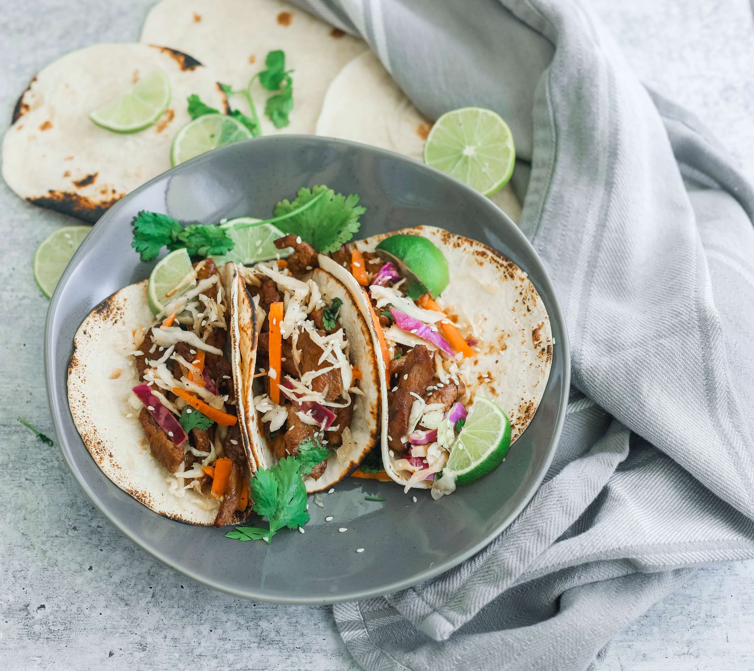 Asian Veal Mini Street Tacos