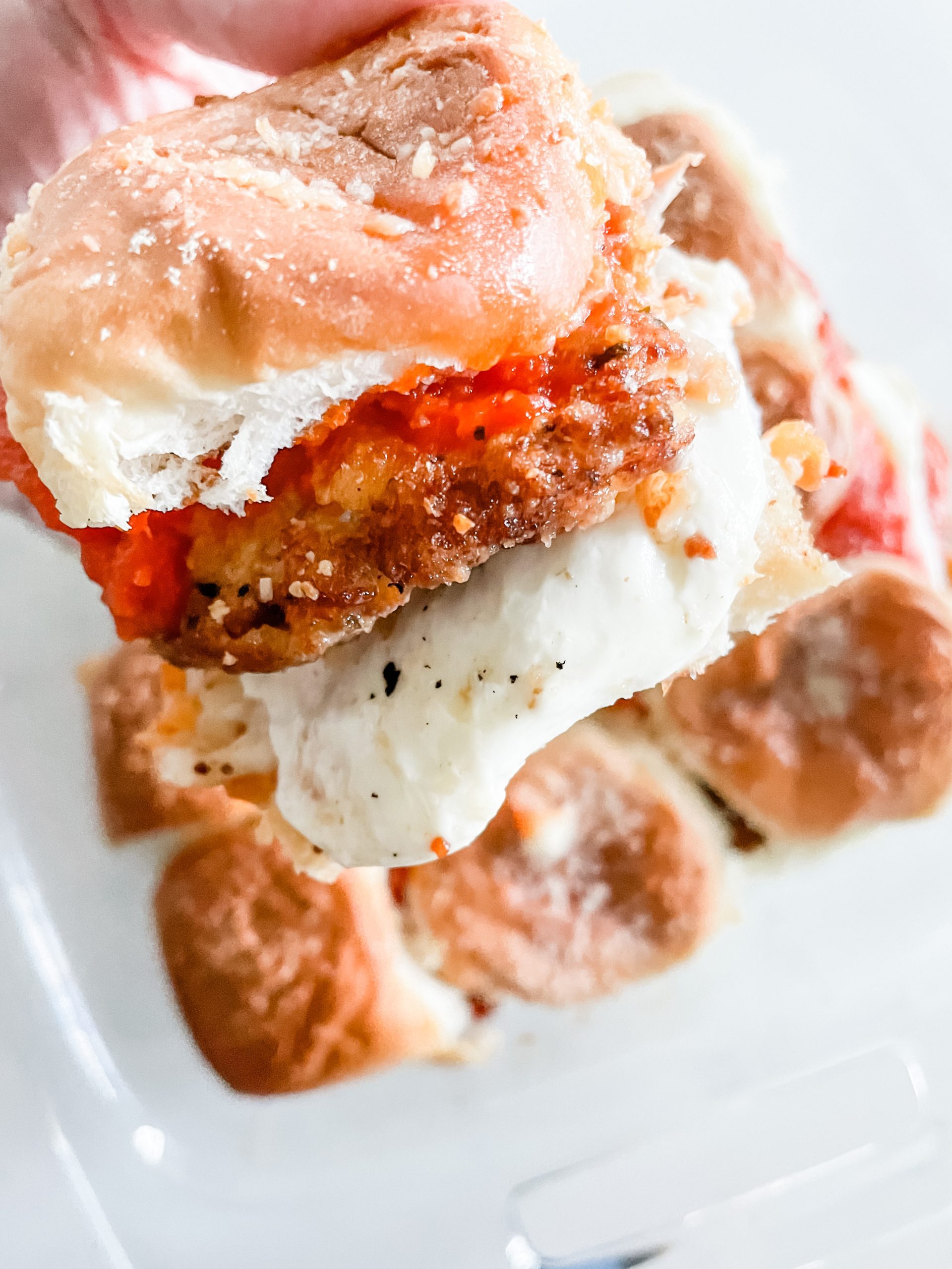 Veal Parmesan Sliders background image