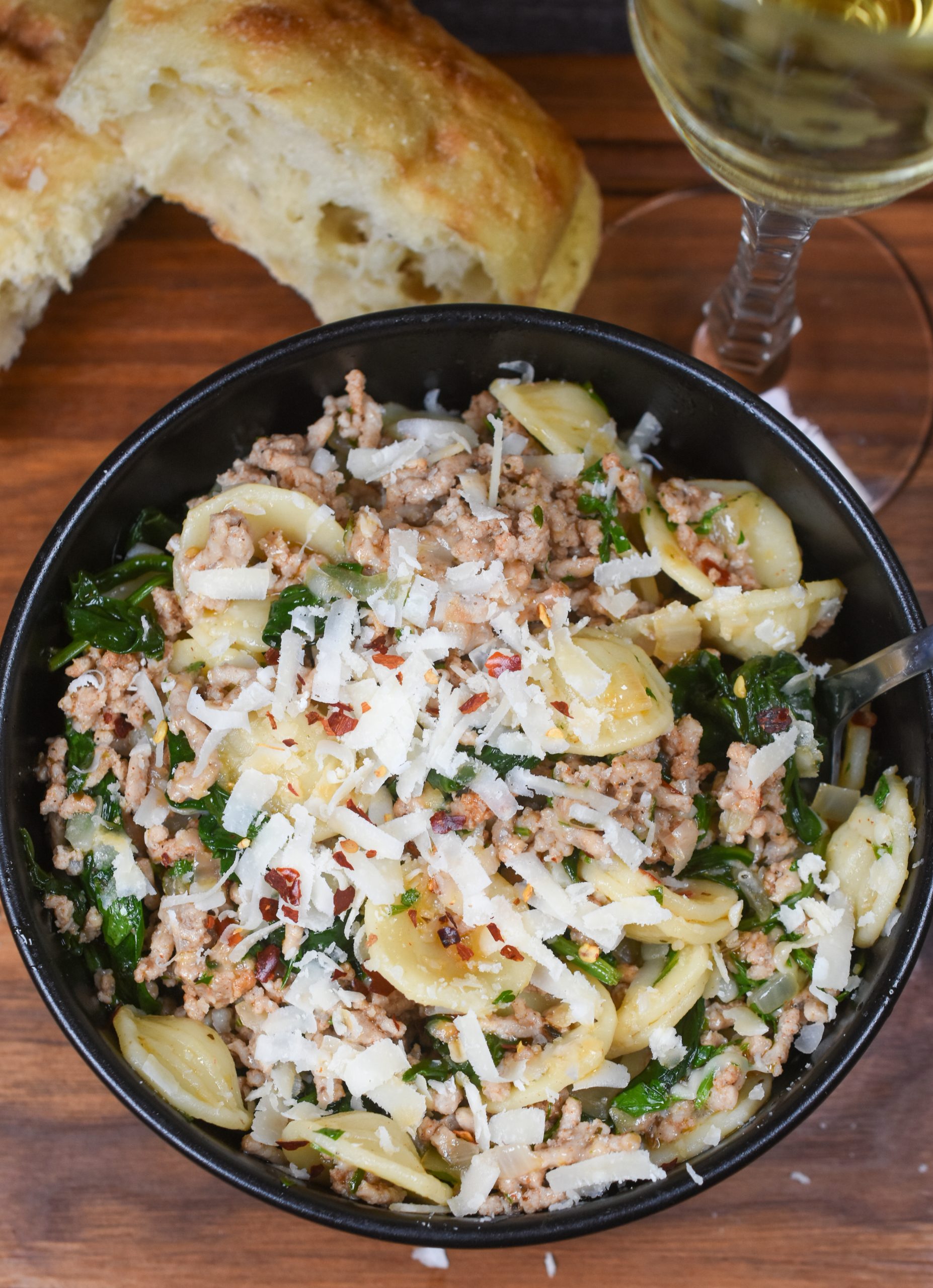 Orecchiette and White Wine Sauce background image