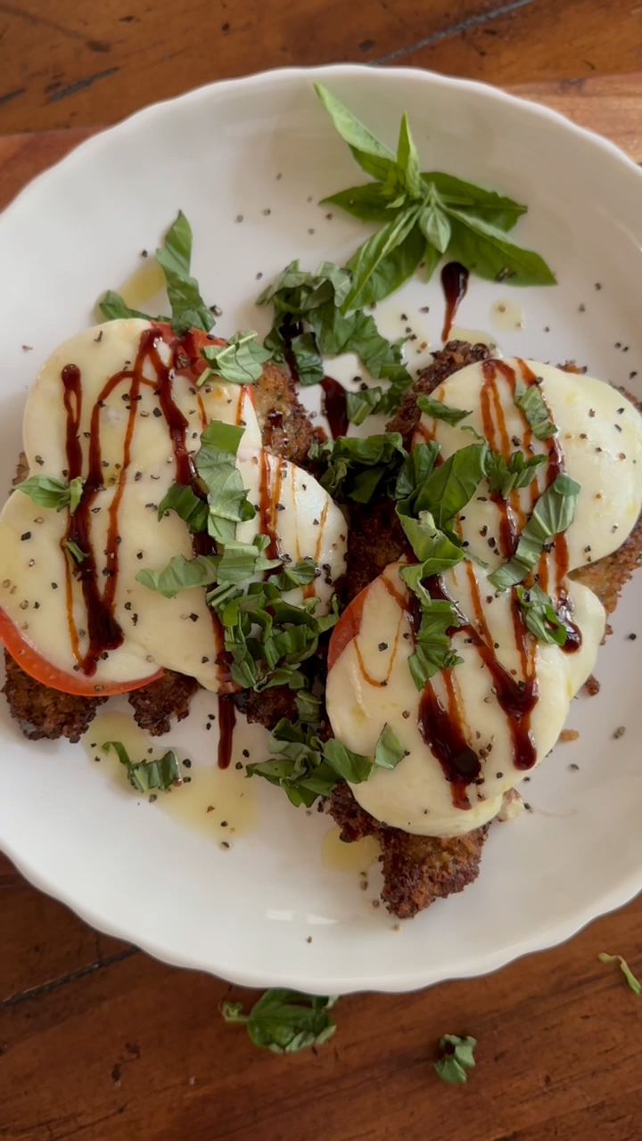 Caprese with Balsamic Drizzle background image