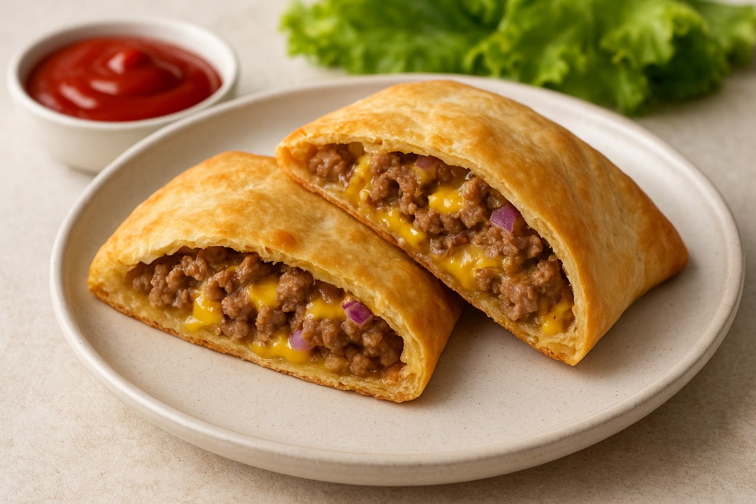 Cheeseburger Pockets background image
